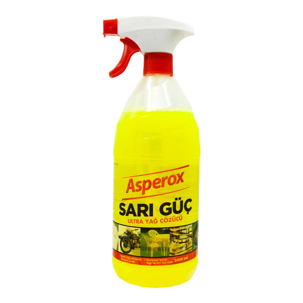 شوینده چندمنظوره و چربی‌زدای قوی ASPEROX Sarı Guc (قدرت زرد) حجم ۱۰۰۰ میل