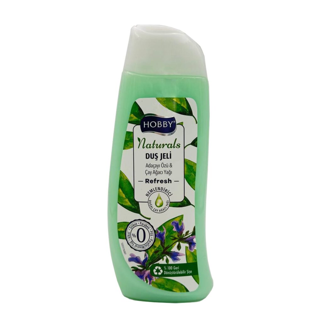 شامپو بدن هوبی سری Naturals مدل Refresh حاوی عصاره مریم‌گلی و روغن درخت چای
